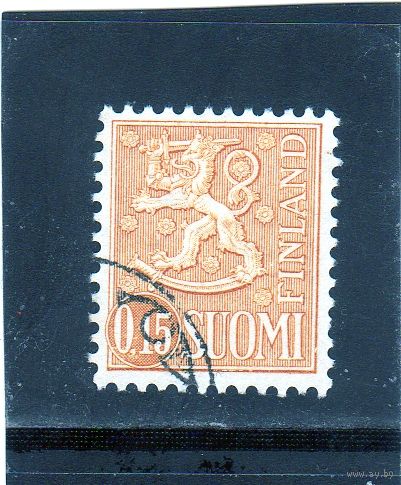 Финляндия.Ми-558. Геральдический лев тип I. 1963.