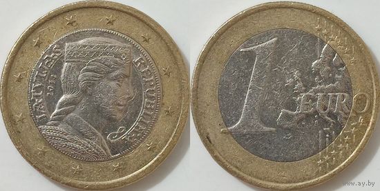 Латвия 1 евро 2014г. 01.050