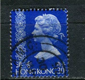 Британский Гонконг - 1975/1982 - Королева Елизавета II 30С - [Mi.299vxV] - 1 марка. Гашеная.  (LOT Gg11)-T3P29