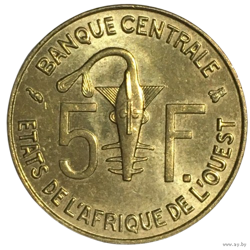 Западная Африка (ВСЕАО) 5 франков, 1997 [AUNC]
