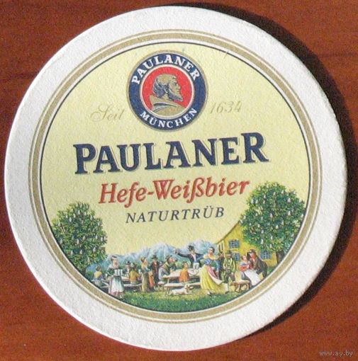 Подставка под пиво Paulaner (Мюнхен) No 4