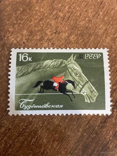 СССР 1968. Лошадь породы Буденовская. Марка из серии