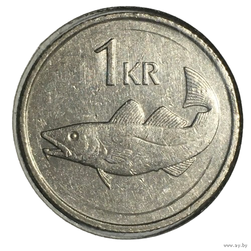 Исландия 1 крона, 1981 (холдер)