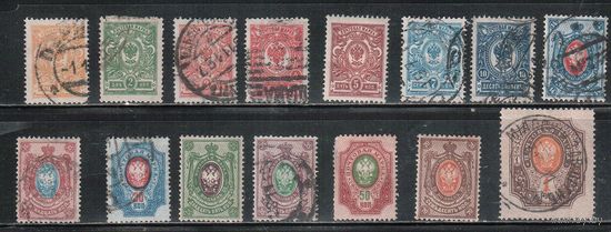 Россия-1908 (Заг.94-108)  гаш.  , Стандарт, 19-й выпуск,  (полная серия)(2)
