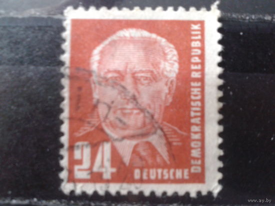 ГДР 1952 Президент Вильгельм Пик Михель-3,4 евро гаш
