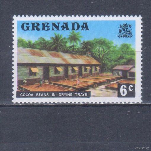 [1189] Гренада 1975. Сушка плодов какао. MNH