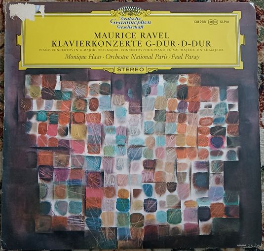 Maurice Ravel – MoniquOrchestre National Paris. Paul Paray e Haas  – Klavierkonzerte G-dur / D-dur.