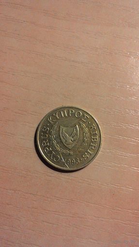 Кипр, 5 центов 1993.