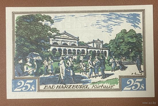 Нотгельд 25 пфеннигов 1921 год. Брауншвейг. Веймарская республика