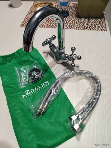 Смеситель Zollen для кухонной мойки с подводкой