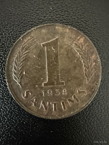 1 сантим 1938 года . Хорошее состояние. С 1 рубля