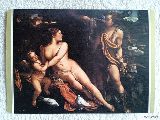 Караччи. Венера и Адонис. Издание Испании. Тиснение