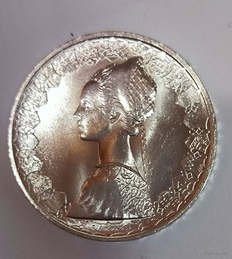 Сахарный кораблик; 500 лир 1958 Италия - 11 грамм серебро 835 пробы