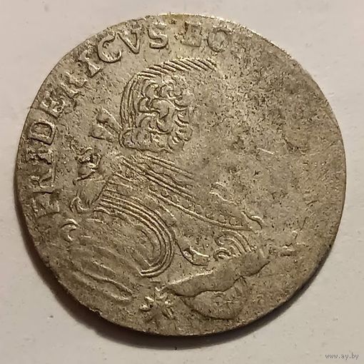 6 грошей 1756 Королевство Пруссия (1750 - 1820) Фридрих II