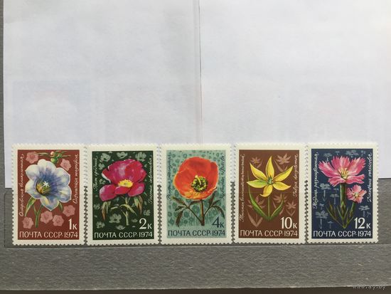 СССР 1974 год. Цветы Средней Азии