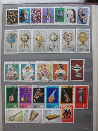 Продажа коллекции с 1 рубля! Культура и искусство на почтовых марках мира.