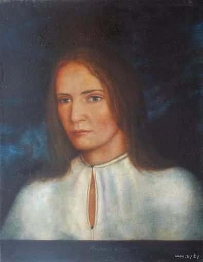 Картина "Девушка в белом". -Мельник К. В.