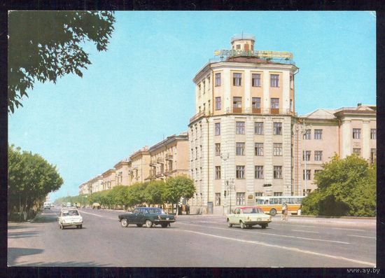 СССР ДМПК 1978 Усть-Каменогорск проспект им.Ленин автобус "Волга" "Запорожец"