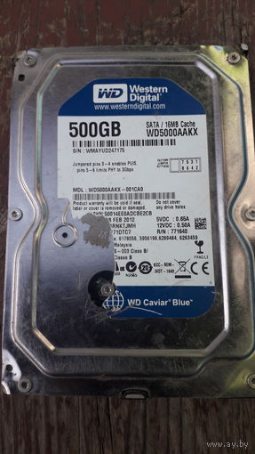 Жесткий диск WESTERN DIGITAL 500GB