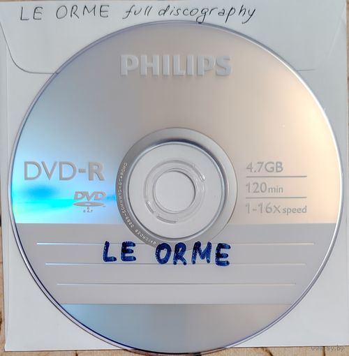 DVD MP3 LE ORME полная дискография (Progressive rock) - 1 DVD