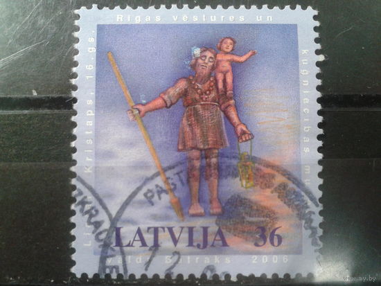 Латвия, 2006. Святой Христофор, статуя
