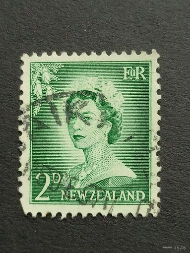 Новая Зеландия 1955. Королева Елизавета II
