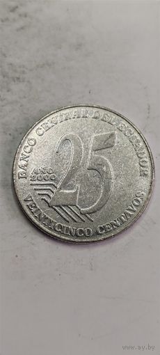 Эквадор 25 сентаво 2000