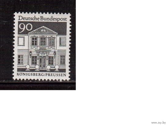 Германия(ФРГ)-1966,(Мих.499), ** ,  Стандарт, Архитектура,Достопримечательности,
