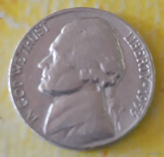 5 центов 1953 США МД Денвер