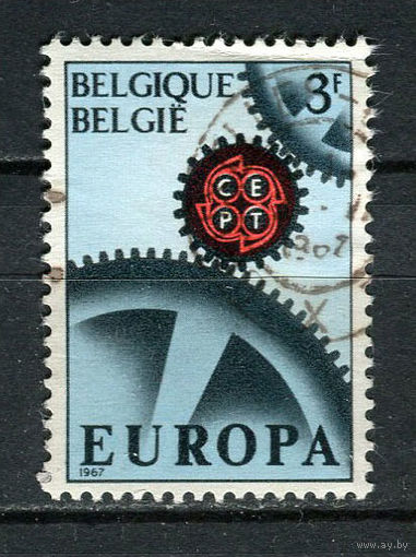 Бельгия - 1967 - Европа (C.E.P.T.) - Зубчатые колеса 3Fr - [Mi.1472] - 1 марка. Гашеная.  (Лот 6Gg)-T2P26