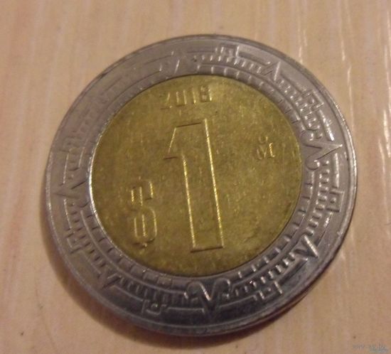 1 песо Мексика 2018 г.в.