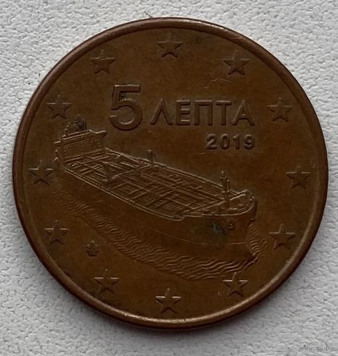 Греция 5 евроцентов 2019 г.