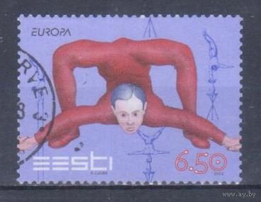 [2158] Эстония 2002. Цирк.Европа.EUROPA. Одиночный выпуск. Гашеная марка.