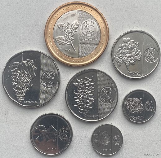 Филиппины 1, 5, 25 сентимо 1, 5, 10, 20 песо 2019 - 2021 гг. Набор 7 монет