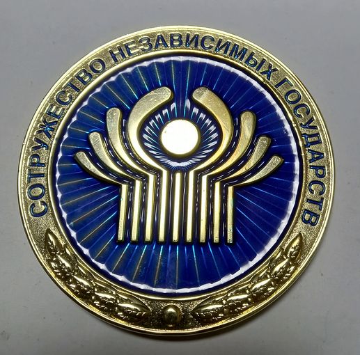 РЕДКАЯ ТЯЖЕЛАЯ Медаль СНГ.Исполком СНГ.Диаметр 100мм.