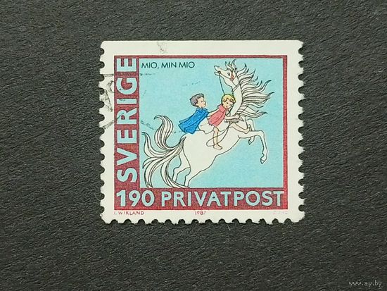 Швеция 1987. 80 лет со дня рождения Астрид Линдгрен, 1907–2002 гг.