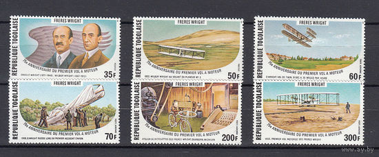 Авиация. Того. 1978. 6 марок. Michel N 1270-1275 (9,5 е)