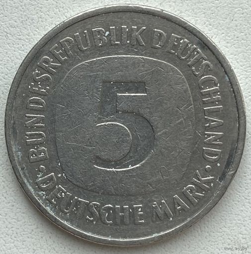 Германия 5 марок 1975 г. F