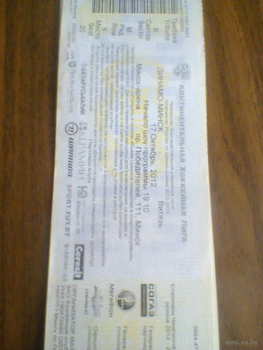 17.10.2012--Динамо Минск--Витязь Подольск