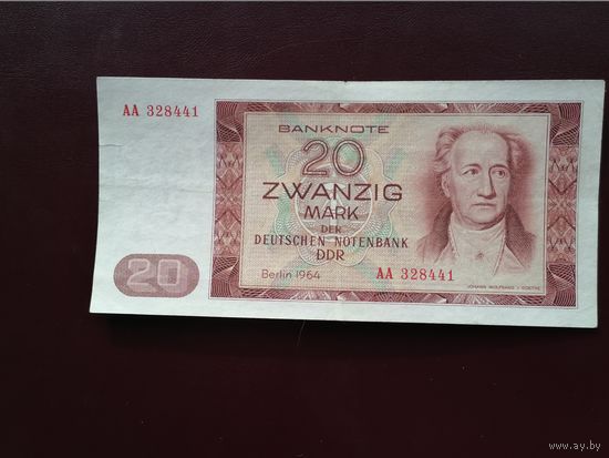 ГДР 20 марок 1964