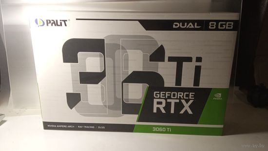 Коробка от видеокарты PALIT GF RTX 3060 TI DUAL 8GB