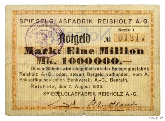 Германия (Reisholz), 1 миллион марок 1923 год.