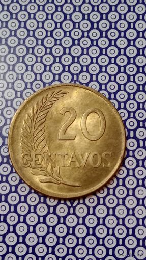 Перу 20 сентаво 1963