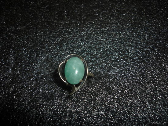Кольцо С Хризопразом Серебро