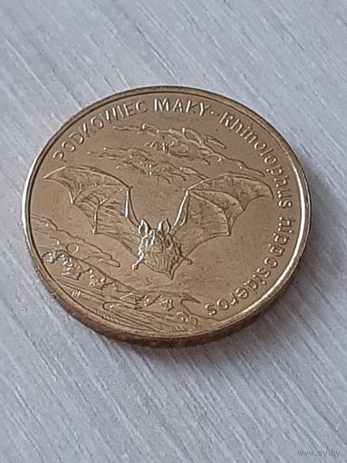 Польша 2 злотых 2010 Летучая мышь