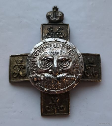 ПОЛКОВОЙ ЗНАК. ЛЕЙБ ГВАРДИЯ. АРТИЛЛЕРИЯ. ОФИЦЕРСКИЙ. ЦАРИЗМ. СЕМЁНОВСКОГО ПОЛКА. ОРИГИНАЛ!