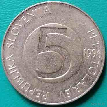 Словения 5 толаров 1996