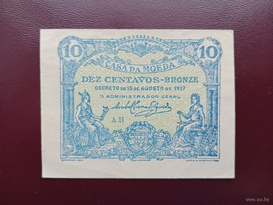 Португалия 10 сентаво 1917