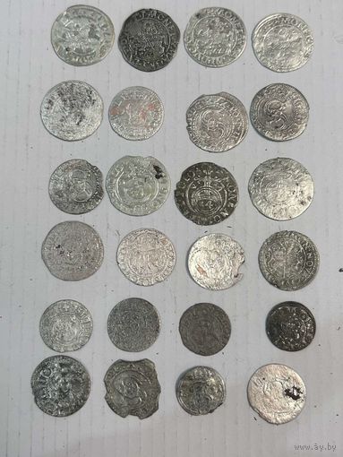 Лот из 24 монет ВКЛ ( есть нечастые)+ бонус 14 монет с дефектами и чешуёй, с рубля