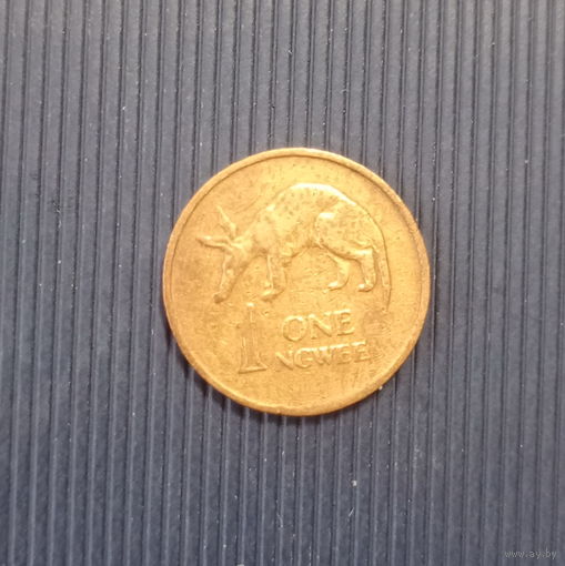 Замбия 1 нгве 1968 год первый выпуск трубкозуб фауна Африки